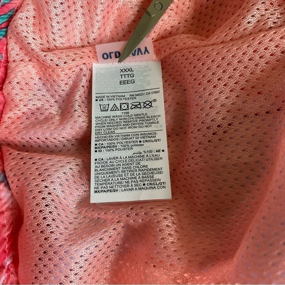 NWT Old Navy Mens 5” Swim Trunks Pink Flamingos Tropical Print Sz 3XL - Picture 13 of 16